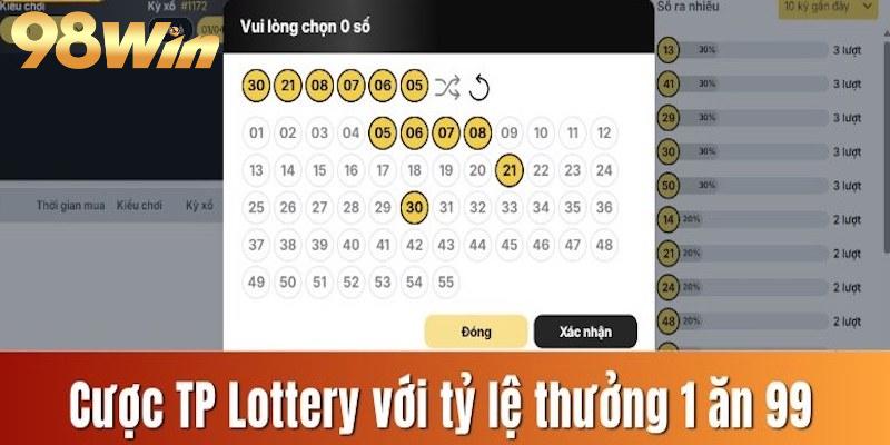 Cách tham gia xổ số TP Lottery tại nhà cái 98WIN